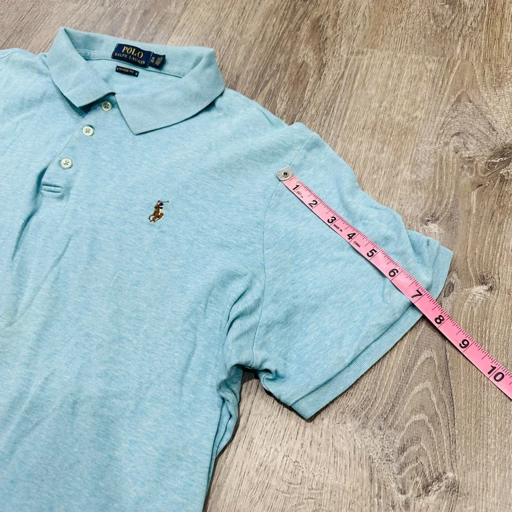 Polo Ralph Lauren Polo Mens XL Light‎ Blue Classic Fit Short Sleeve Polo Shirt
